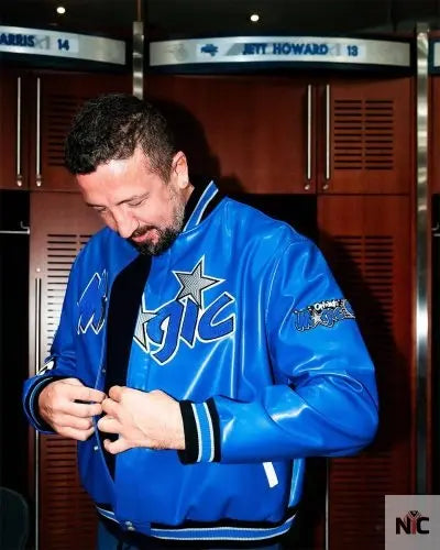 Orlando Magic Jeff Hamilton Blue Varsity Jacket Clanton Jacket