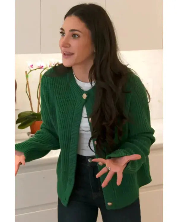 Owning Manhattan S02 Chloe Tucker Green Cardigan
