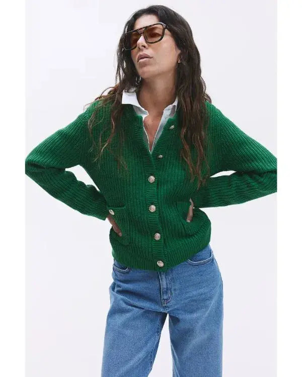 Owning Manhattan S02 Chloe Tucker Green Cardigan