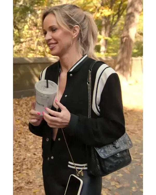 Owning Manhattan S02 Jess Taylor Black Bomber Jacket