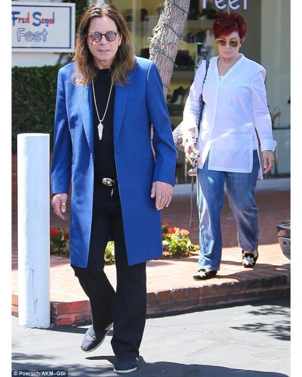 Ozzy Osbourne Royal Blue Overcoat Clanton Jacket