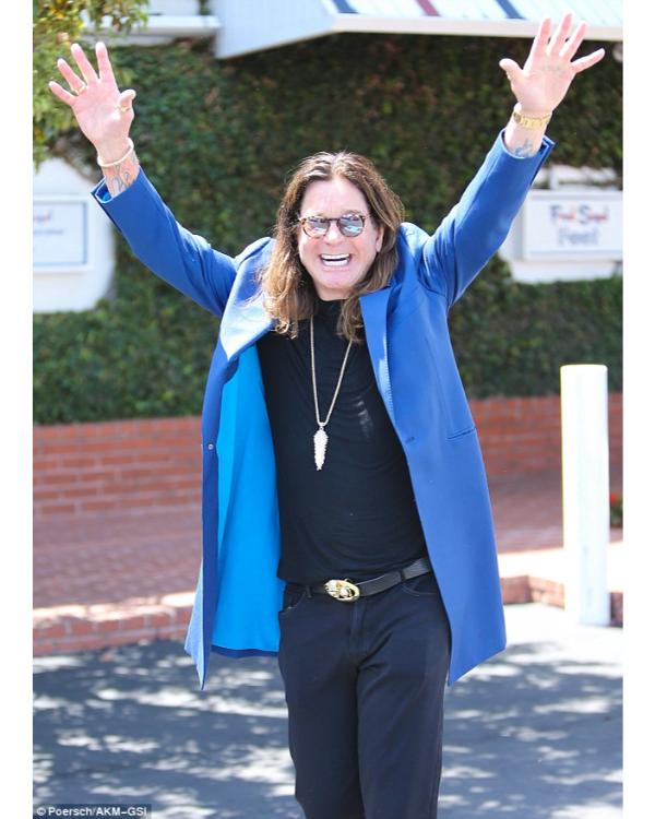 Ozzy Osbourne Royal Blue Overcoat Clanton Jacket
