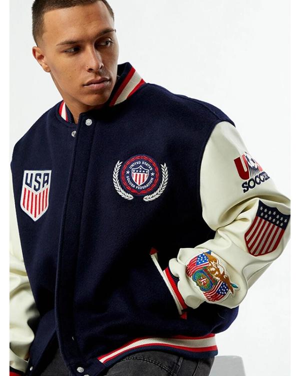 Pacsun U.S. Soccer x Jeff Hamilton Varsity Jacket