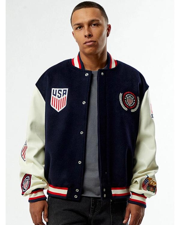 Pacsun U.S. Soccer x Jeff Hamilton Varsity Jacket
