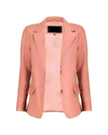 Pastel Pink Leather Blazer