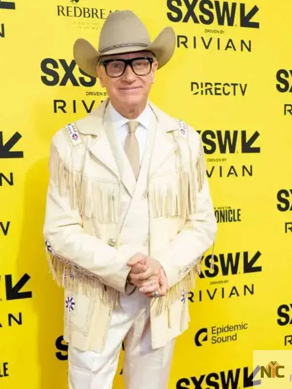 Paul Feig Another Simple Favor Cowboy Leather Jacket Clanton Jacket