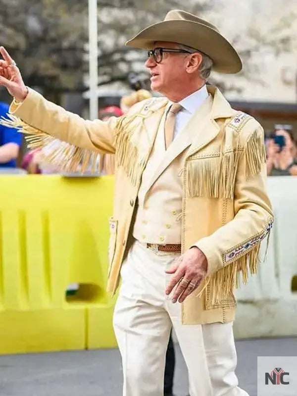 Paul Feig Another Simple Favor Cowboy Leather Jacket Clanton Jacket