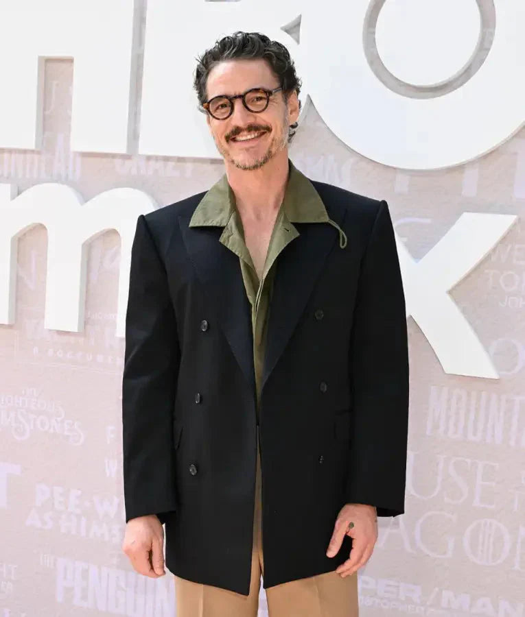 Pedro Pascal HBO Max Emmy Nominee Celebration Black Blazer Clanton Jacket