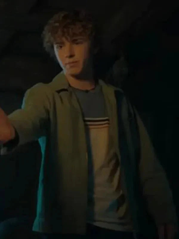 Percy Jackson and the Olympians Walker Scobell Green Jacket Clanton Jacket