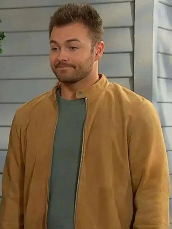 Peyton Meyer Days of Our Lives Brown Jacket Clanton Jacket