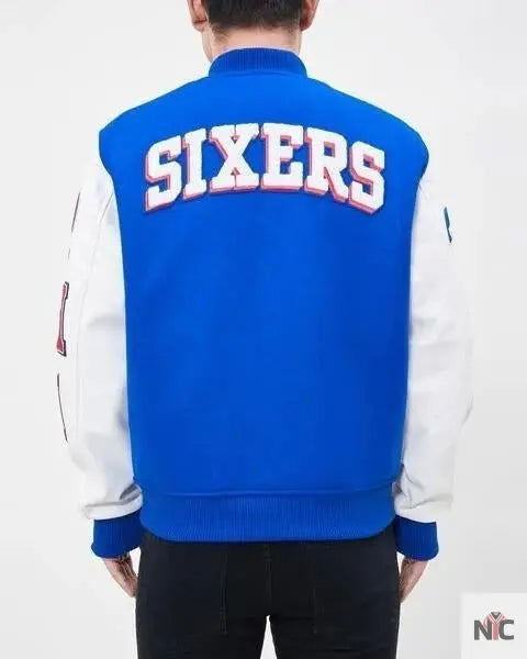 Philadelphia 76ers Classic Wool Varsity Jacket Clanton Jacket