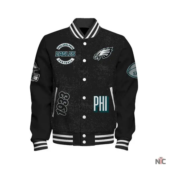 Philadelphia Eagles Super Bowl LIX Champions 2024 Winning Spirit Varsity Jacket Clanton Jacket