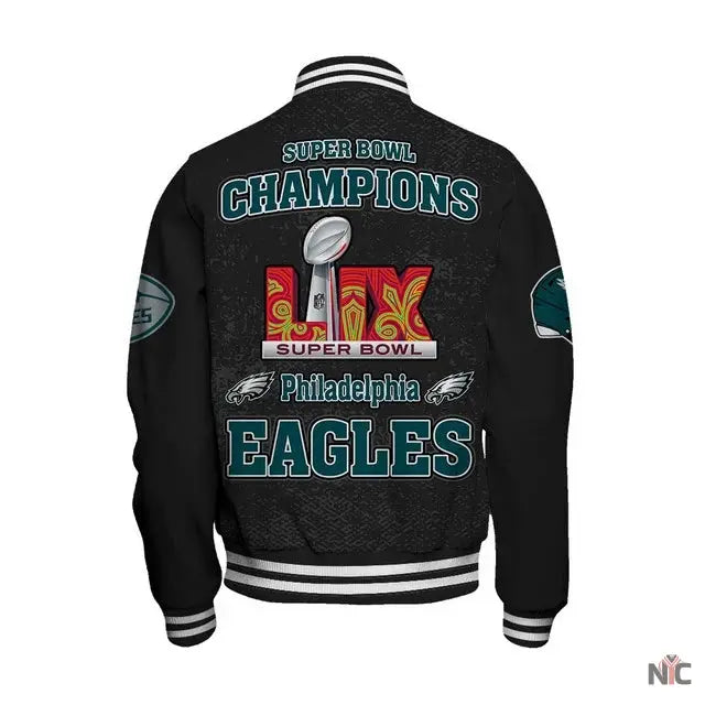 Philadelphia Eagles Super Bowl LIX Champions 2024 Winning Spirit Varsity Jacket Clanton Jacket