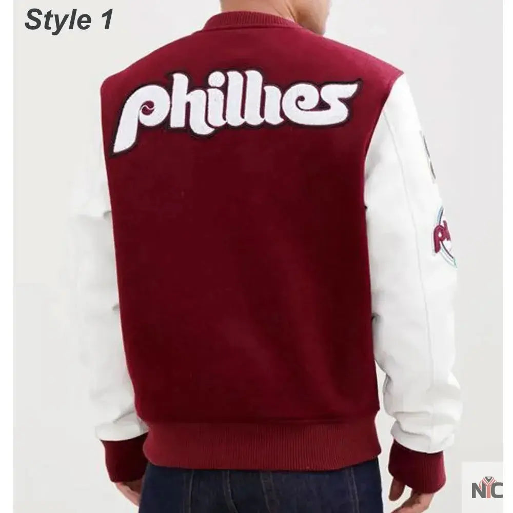 Philadelphia Phillies Letterman Varsity Jacket Clanton Jacket