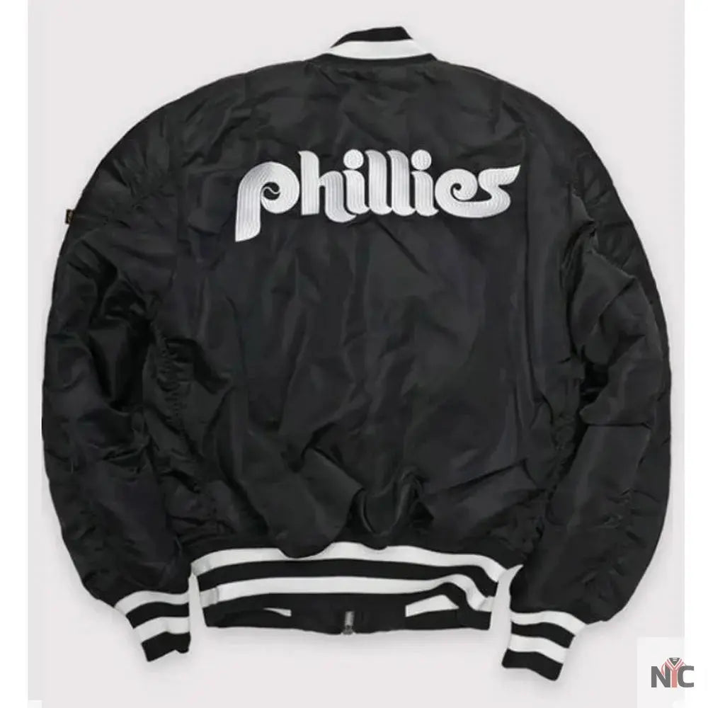 Philadelphia Phillies MA-1 Bomber Jacket Clanton Jacket