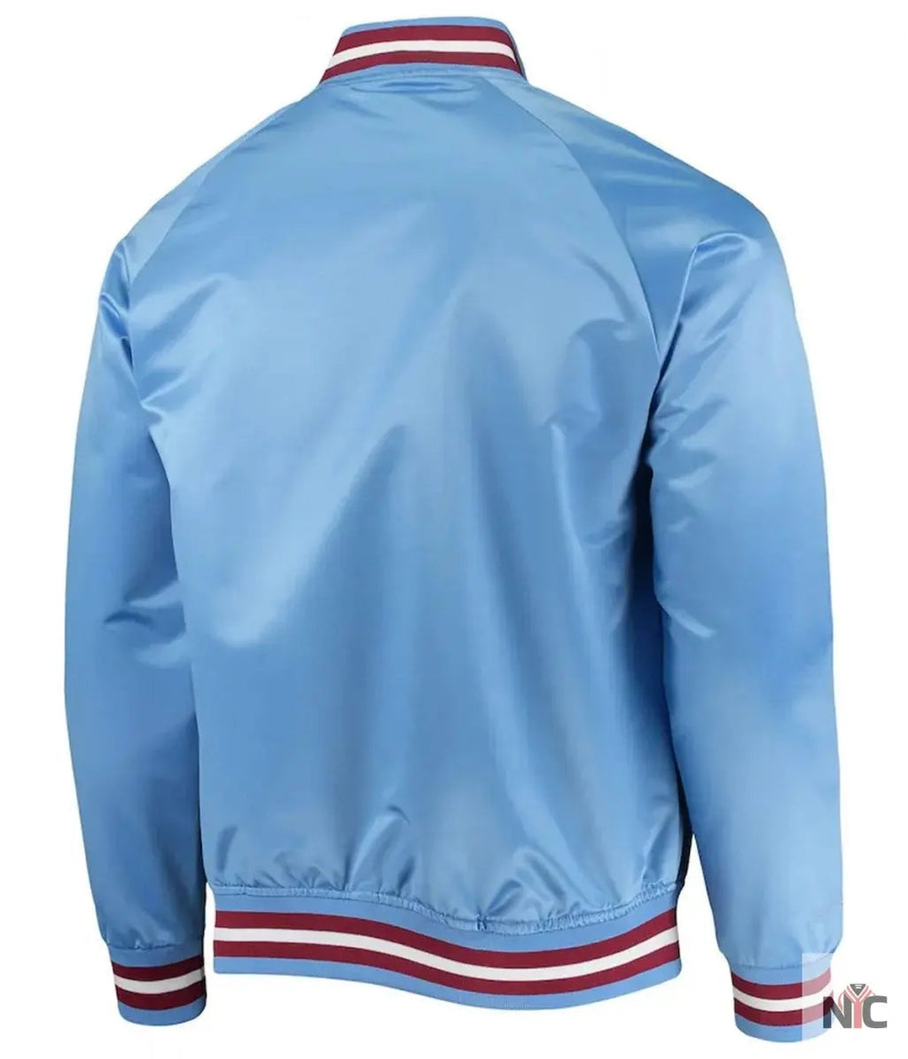 Philadelphia Phillies Satin Raglan Full-Snap Jacket Clanton Jacket