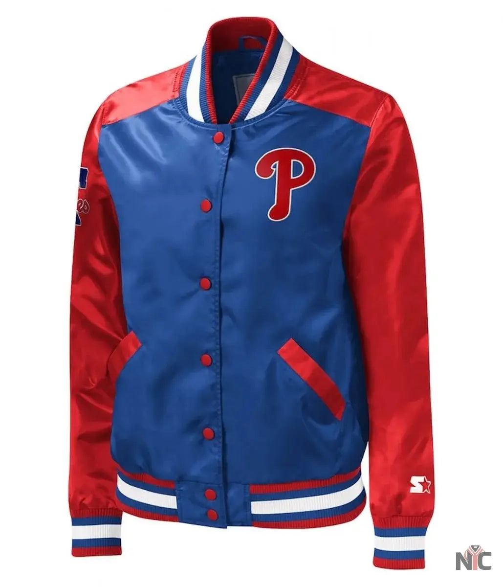 Philadelphia Phillies The Legend Satin Jacket Clanton Jacket
