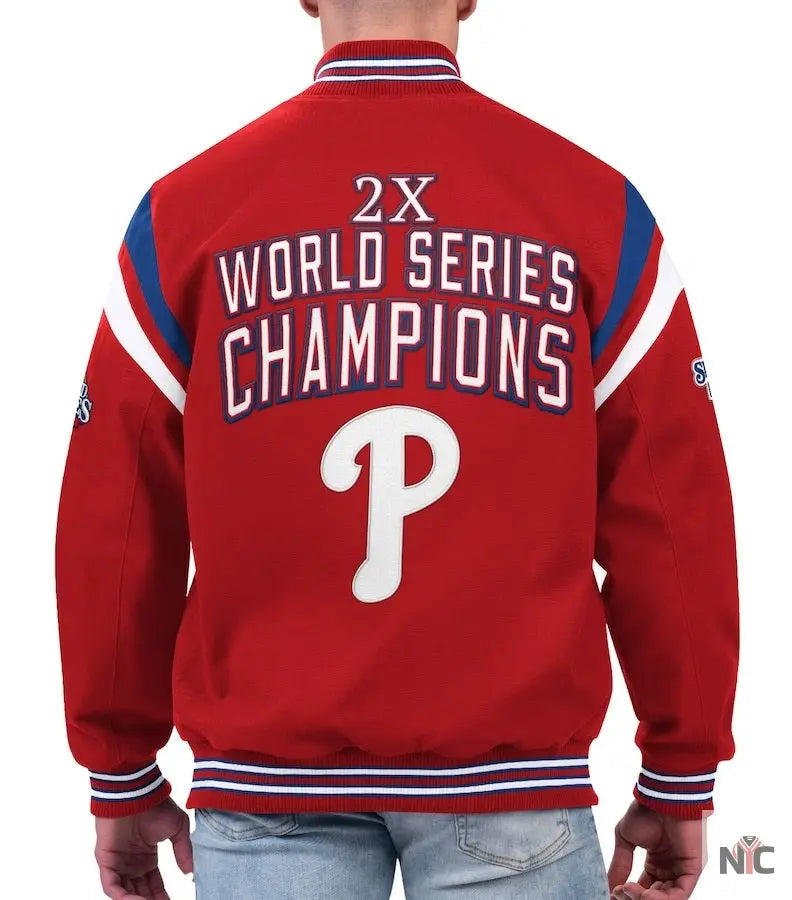 Philadelphia Phillies World Series Champions Full-Snap Jacket Clanton Jacket