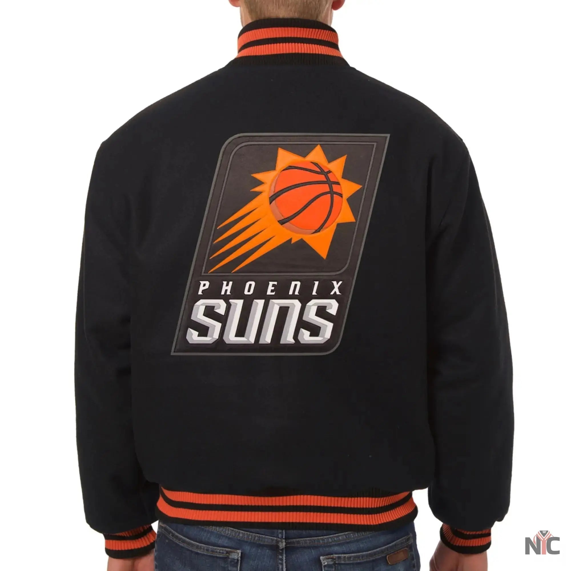 Phoenix Suns Black Wool Varsity Jacket Clanton Jacket