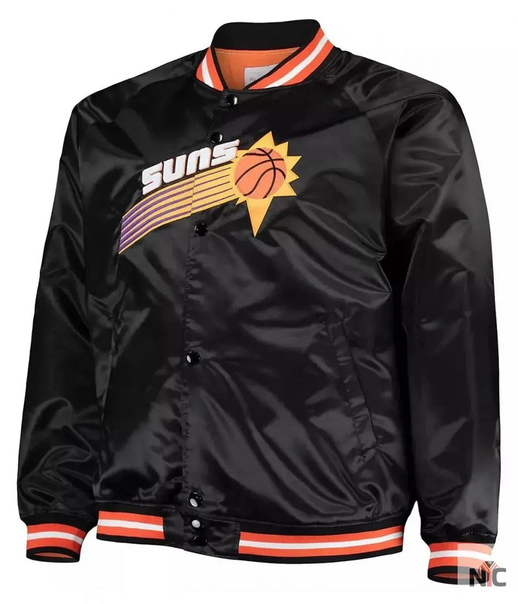 Phoenix Suns Hardwood Classics Throwback Satin Jacket Clanton Jacket