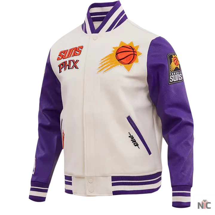 Phoenix Suns Retro Classic Rib Wool Varsity Jacket Clanton Jacket