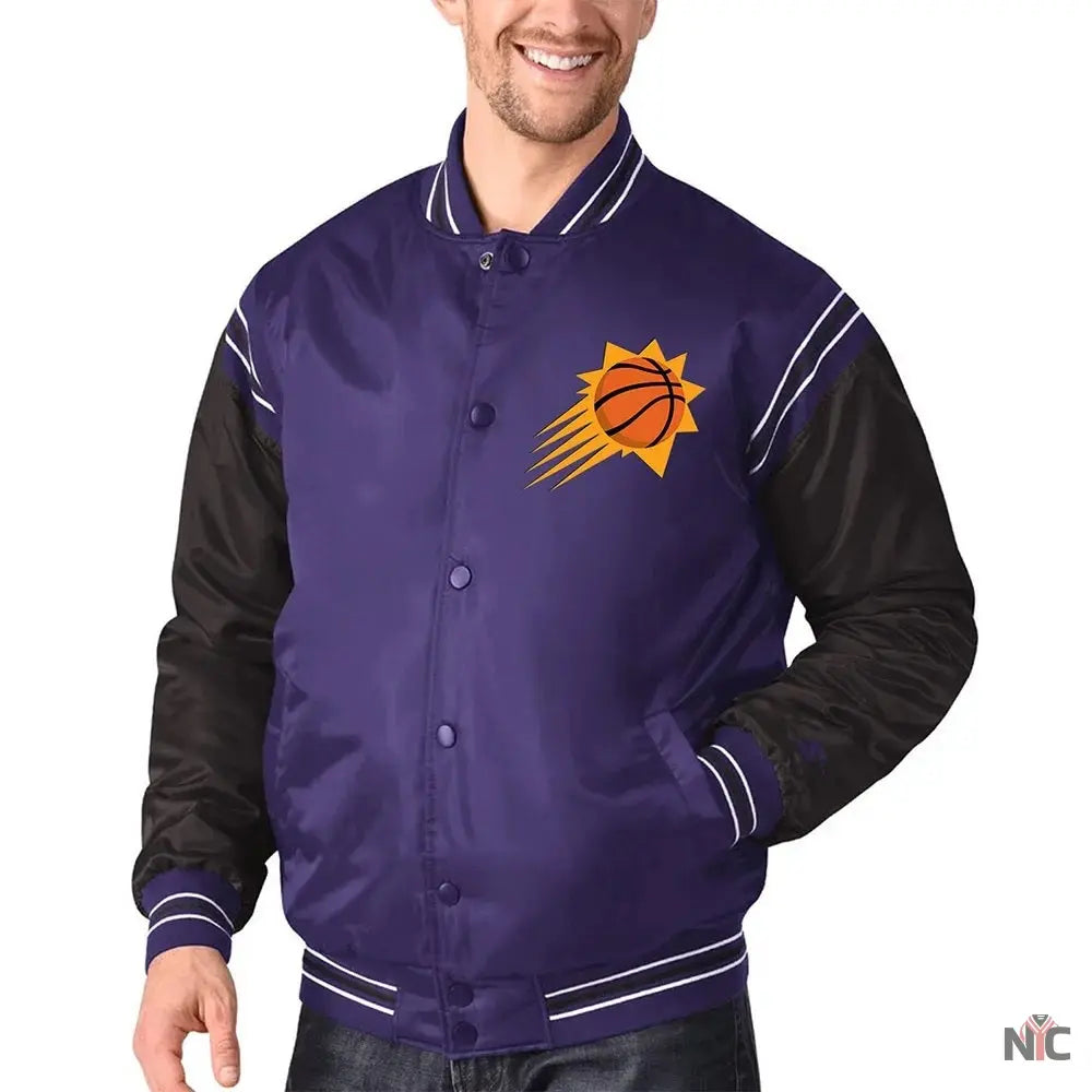 Phoenix Suns The Enforcer Varsity Satin Jacket Clanton Jacket