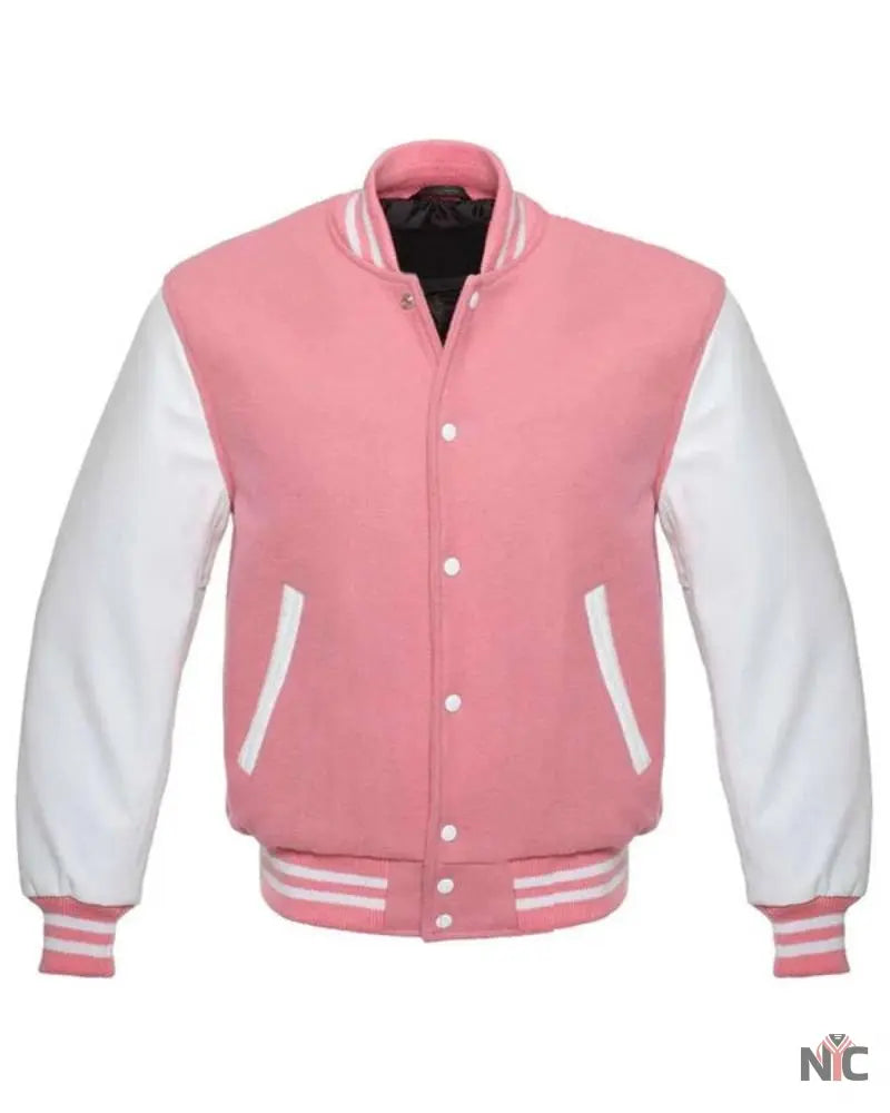 Pink Varsity Jacket Clanton Jacket