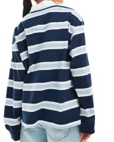 Plathville Teegan Nichols Striped Rugby Shirt USA Jackets