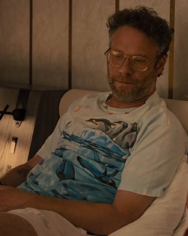 Platonic Seth Rogen Penguin T-Shirt Clanton Jacket