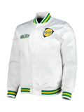 MLS 2025 LA Galaxy White Varsity Jacket Clanton Jacket