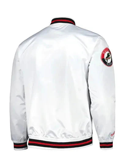 MLS FC Dallas Burn City White Varsity Jacket Clanton Jacket