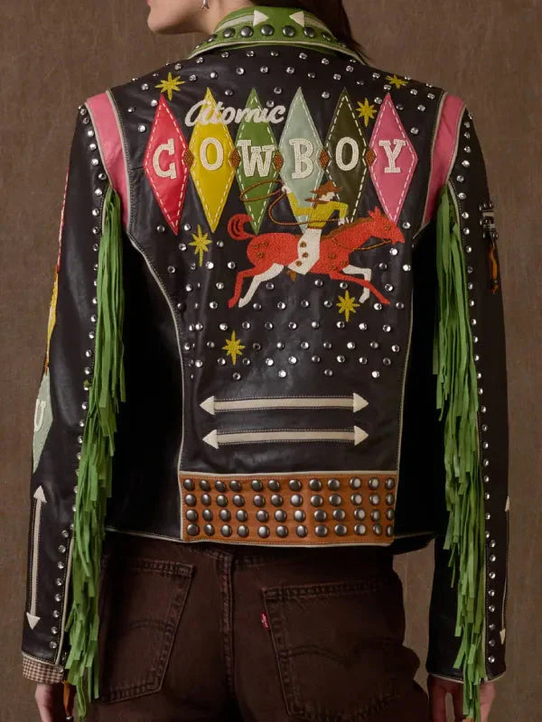 Women Rodeo Long Tall Texan Suede Jacket Clanton Jacket