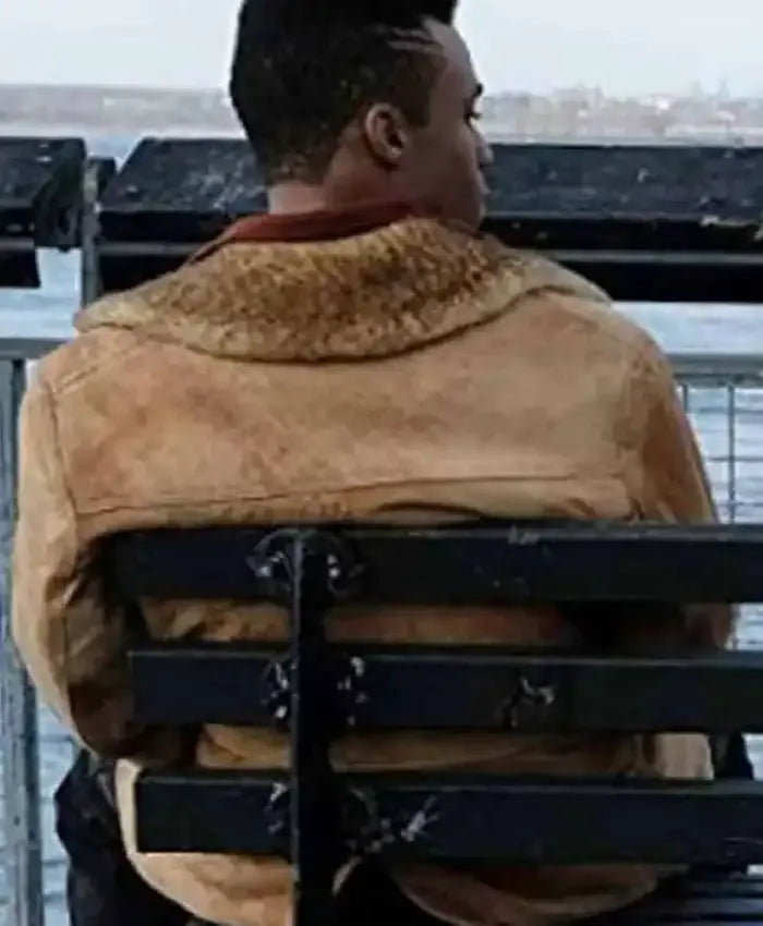 Pose Ricky Brown Suede Shearling Jacket
