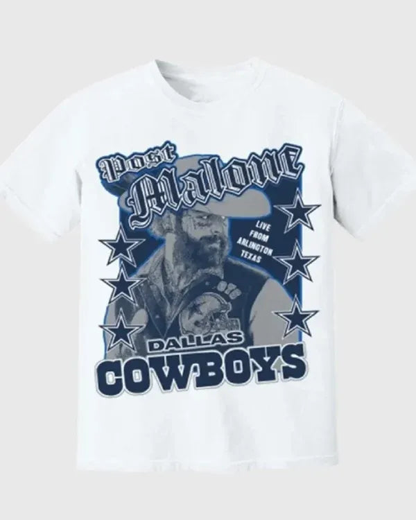 Post Malone Dallas Cowboys Arlington Concert T-Shirt