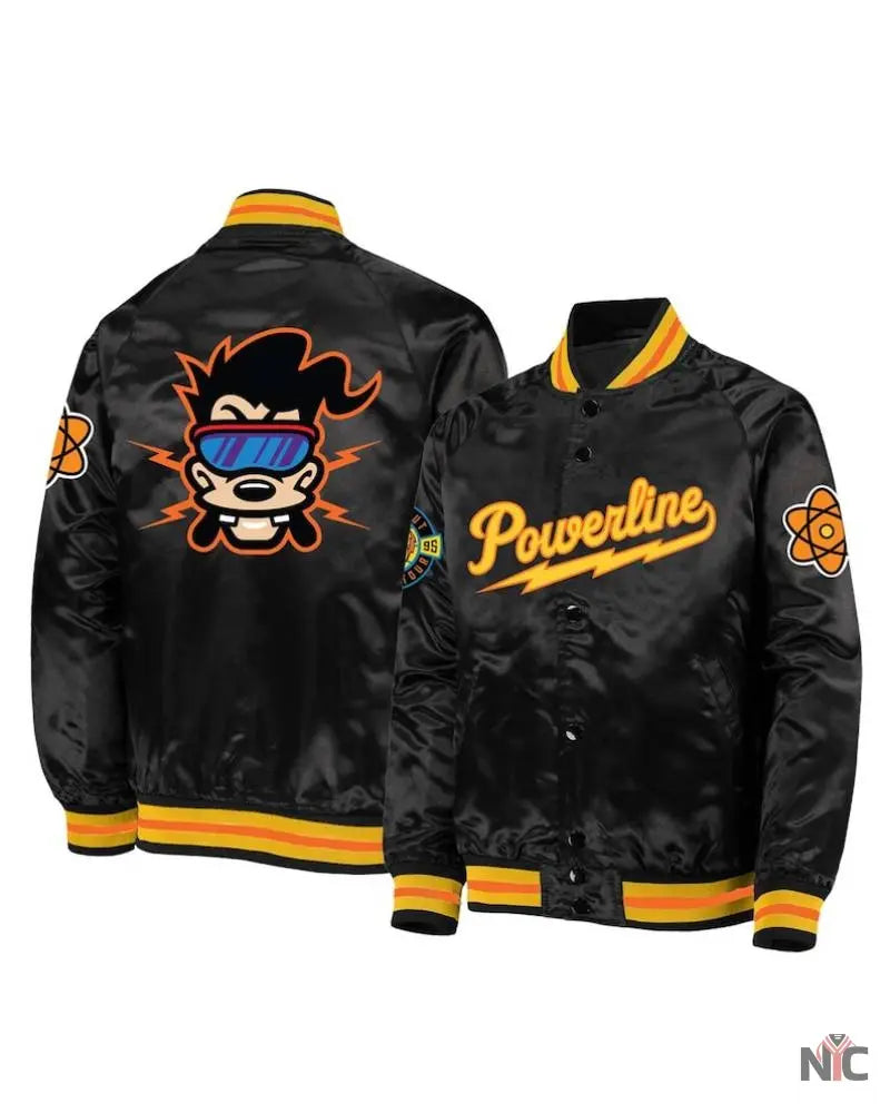 Powerline Satin Varsity Jacket Clanton Jacket
