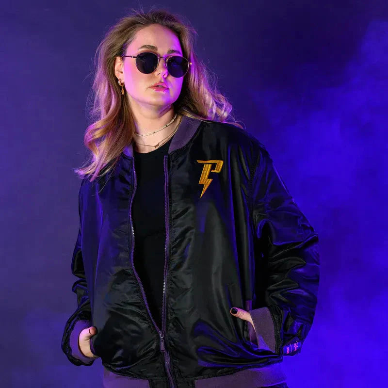 Powerline Bomber Black Jacket Clanton Jacket