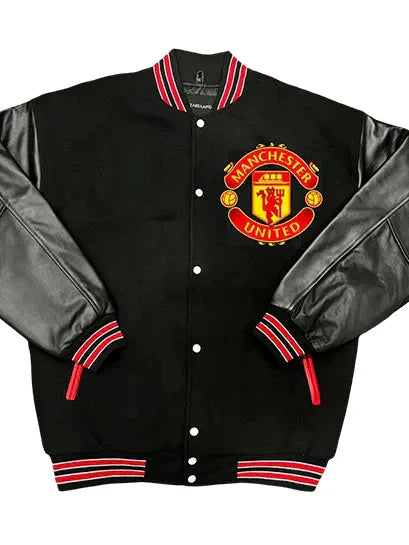 Manchester United F.C. Wool Varsity Jacket Clanton Jacket