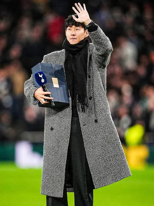 Premier League LAFC Son HeungMin Tweed Coat