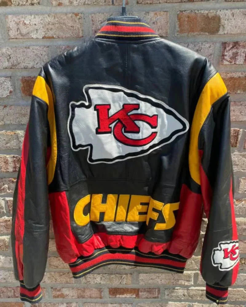 G-III Vtg NFL Kansas City Chiefs Leather Jacket Clanton Jacket