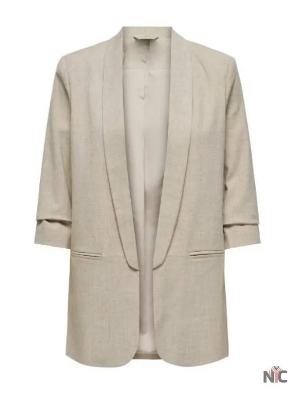 Pushers S01 Jade Asha Grey Ruched Sleeve Blazer Clanton Jacket