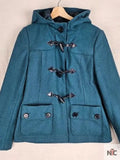 Pushers S01 Rosie Jones Teal Toggle Coat Clanton Jacket