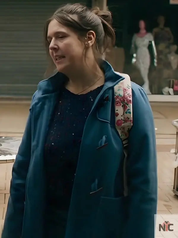 Pushers S01 Rosie Jones Teal Toggle Coat Clanton Jacket