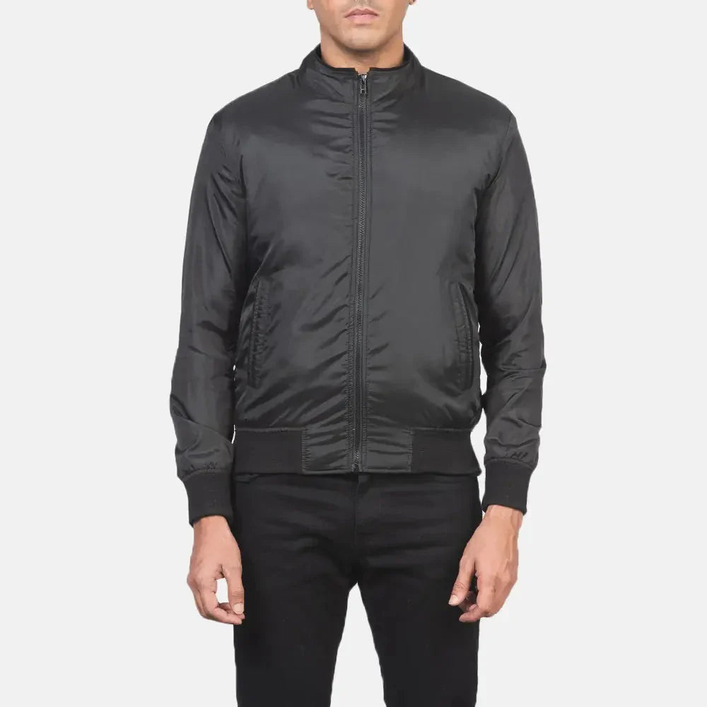 Ramon Black Bomber Jacket Clanton Jacket