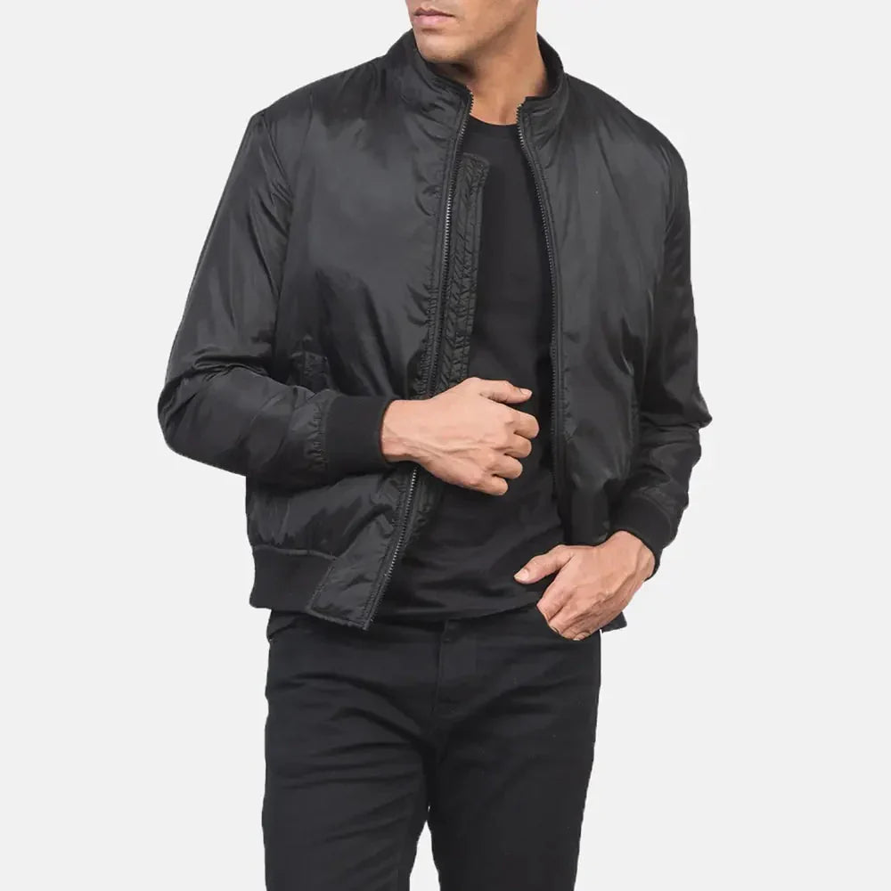 Ramon Black Bomber Jacket Clanton Jacket