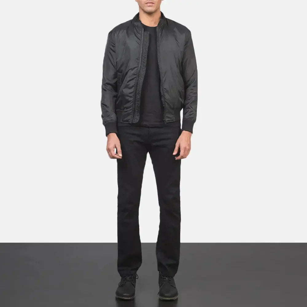 Ramon Black Bomber Jacket Clanton Jacket