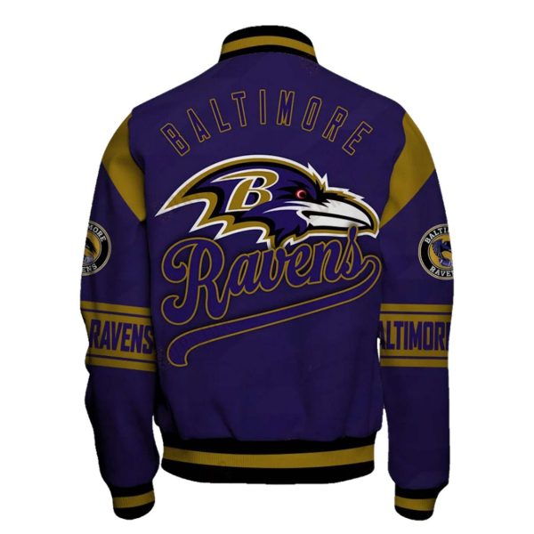 Ravens Football Unisex Varsity Jacket Clanton Jacket