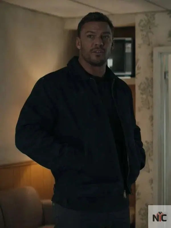 Reacher S02 Jack Reacher Black Jacket Clanton Jacket