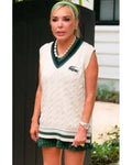 Real Housewives of Miami Marysol Patton Knit Sweater Vest Clanton Jacket