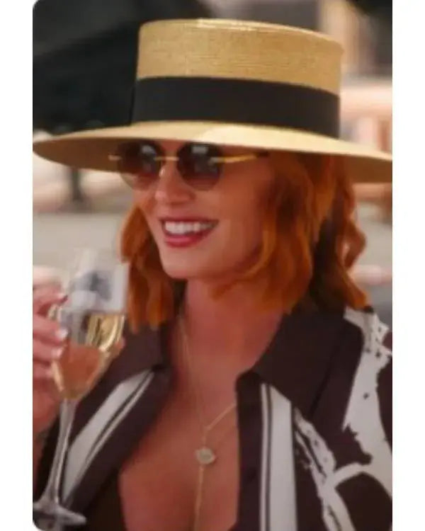 Real Housewives of Salt Lake City S06 Whitney Rose Satin Blouse