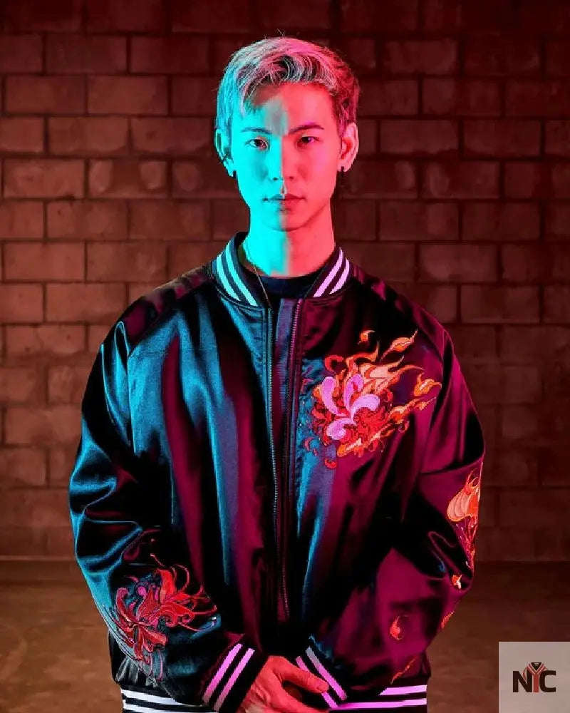 Red Dragon Sukajan Bomber Jacket Clanton Jacket